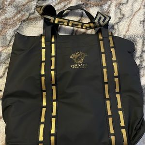 Versace/fragrance tote weekend bag